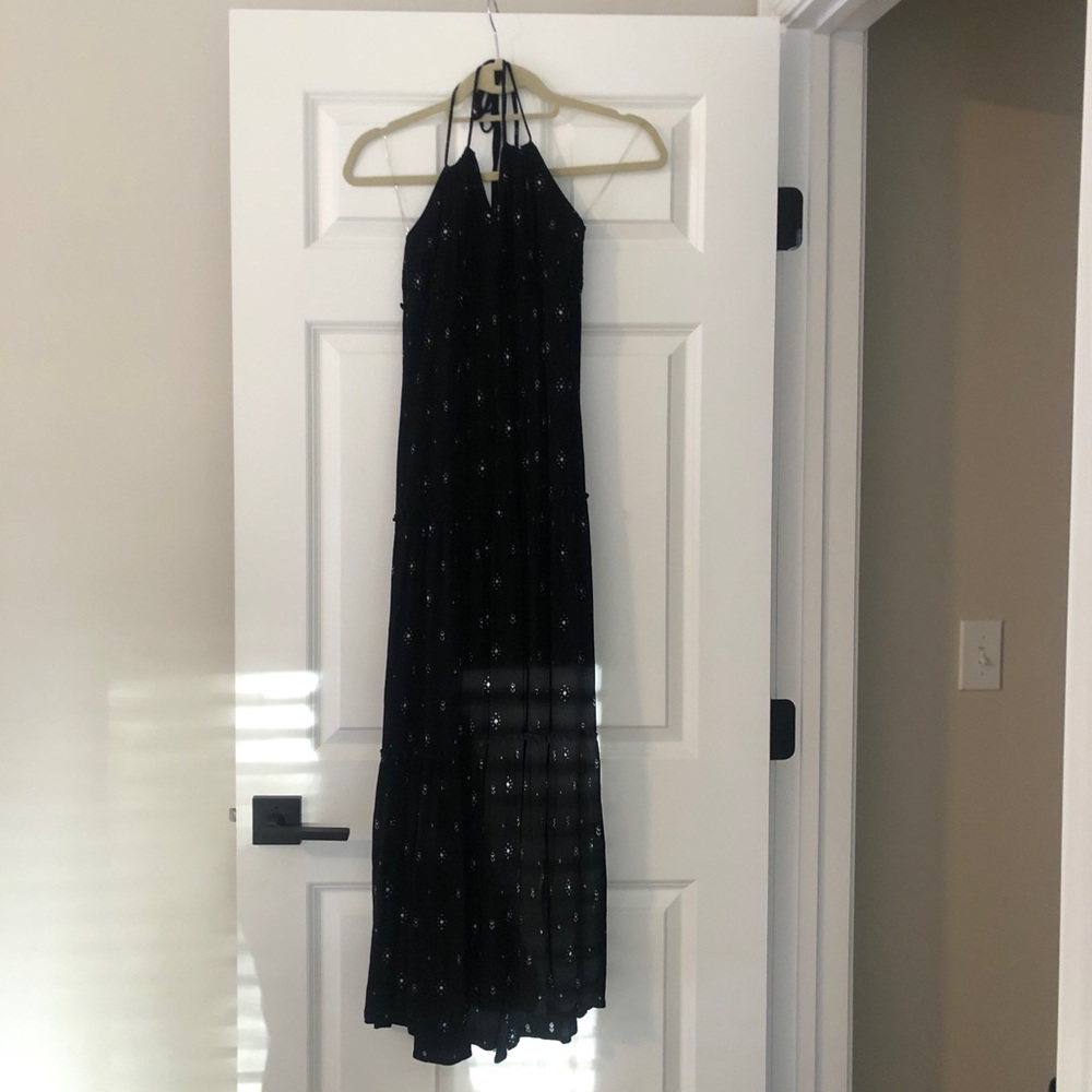 Black Halter Maxi Dress